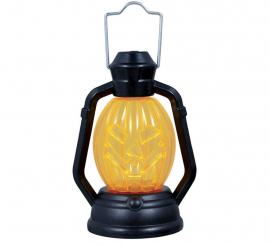 Caixa de 12 Lanternas de Abóbora com Luz de 10 cm