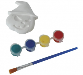 Abóbora com Chapéu para Pintar 6 cm