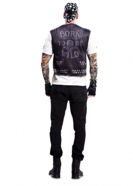 T-shirt de motoqueiro para homem