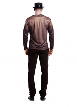 T-shirt fantasia professor de química para homens