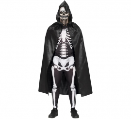 Black Cape with Hood 120 cm