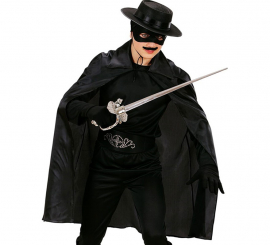 Capa preta de 100 cm para crianças