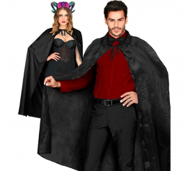 136cm black cape for adults