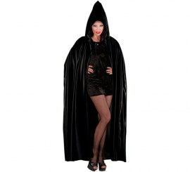 Black Sinister Hooded Cloak 142cm for Adults