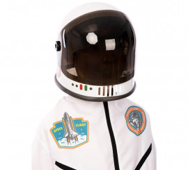 Capacete astronauta infantil preto e branco 21x23x22 cm
