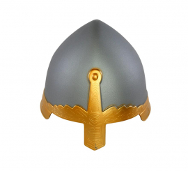 Gray Medieval Warrior Helmet