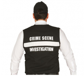 Colete à prova de balas e boné do FBI para adultos