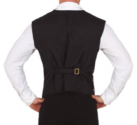 Colete adulto em bastão de doces vermelho e verde