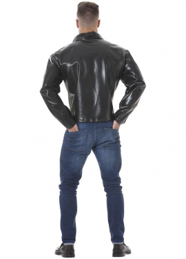 Casaco motociclista ou Rocker preto para homem