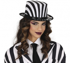 Top hat Black and white stripes