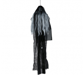 Pingente Menina Olhos Negros com Luz e Som 130 cm