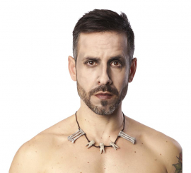 Bones and Teeth Necklace 76x4.5x1 cm