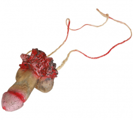 Colar Membro Viril Látex 12 cm