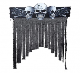 Dark Skulls Curtain 90x30 cm