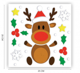 20x25cm Reindeer Gel Decoration