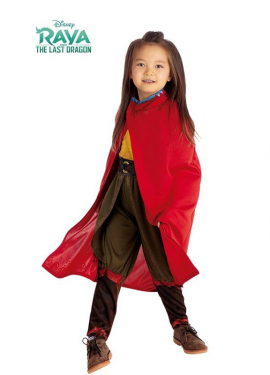 Capa de listra clássica para meninas da Disney e Fato do último dragão