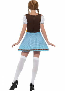 Fato de alemão azul e marrom tradicional para mulheres