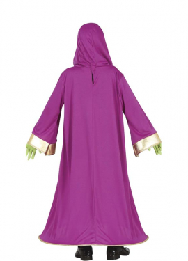 Green Alien costume with cape for children