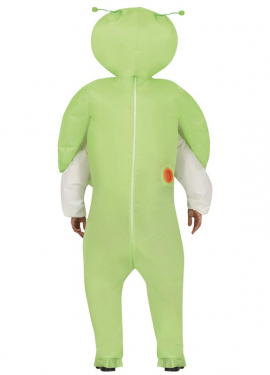 Fantasia inflável de alienígena verde para homem