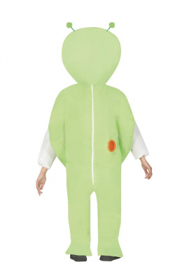 Fato de Alien verde insuflável ou insuflável para criança