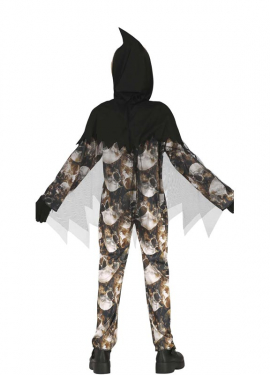 Fato de mestre das caveiras para criança