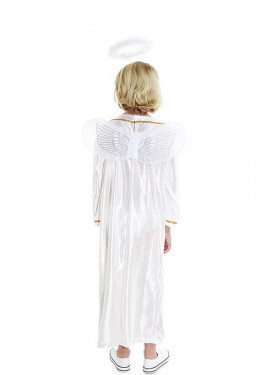 Fato de anjo com asas e auréola para bebé e criança