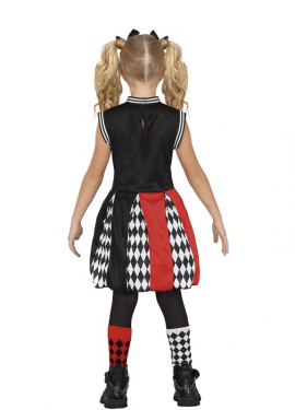 Fato de líder de claque perigosa para menina