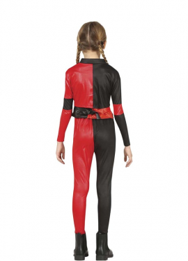 Fato de Arlequim Perigoso para menina