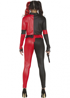 Fato de vilã perigosa Harlequina para mulher