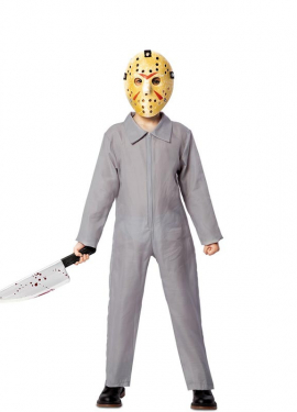 Gray Work Jumpsuit Assassin Costume for Children