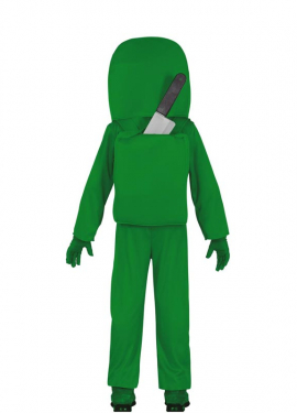 Fantasia de astronauta do Kids Green Imposter