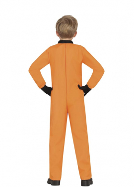 Fato de astronauta laranja para criança