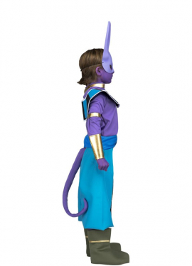 Dragon Ball Beerus costume with mask and makeup for children