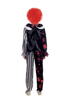 Fato de palhaço sangrento para criança