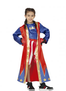 Fato Boxer Azul e Vermelho para Meninos