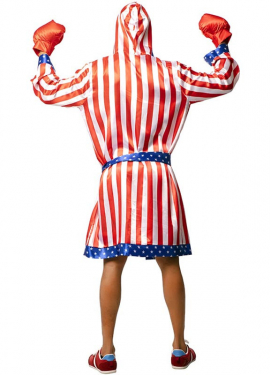 USA Professional Boxer Costume with Belt for Men