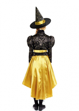 Golden Witch Costume for Girl