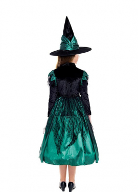 Magic Green Witch Costume for Girl
