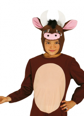 Fato de boi marrom para crianças