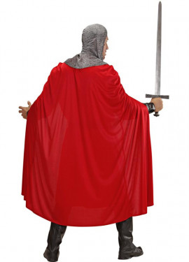 Crusader knight costume with cape for men