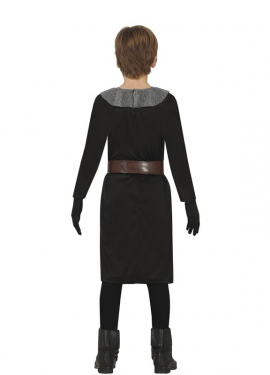 Black Medieval Knight costume for children