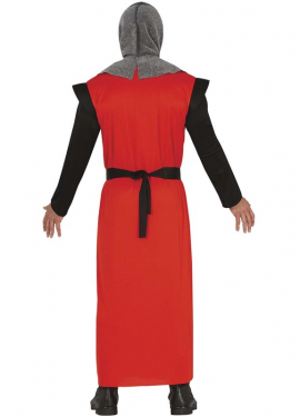 Fato de cavaleiro noturno medieval masculino