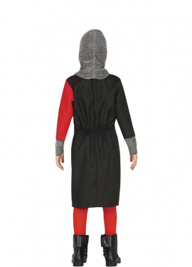 Fato de Cavaleiro das Trevas Medieval para menino
