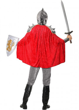 Silver Knight Costume with Armor for Men
