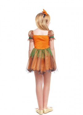 Fato de abóbora para menina