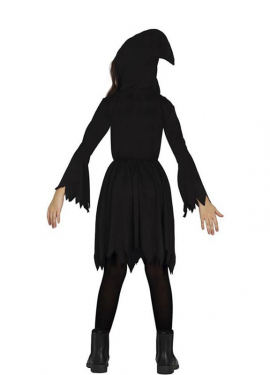 Fato de Caveira da Morte com Capuz para Menina