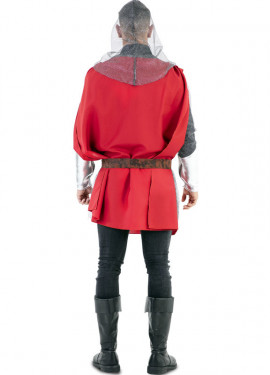 Red Medieval Warrior Cape Costume for Men