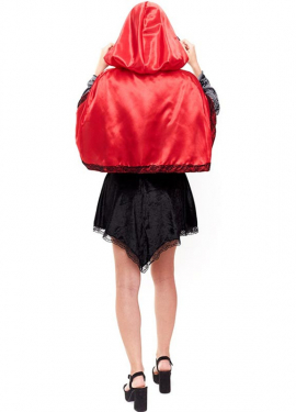 Fato gótico de Chapeuzinho Vermelho para mulher