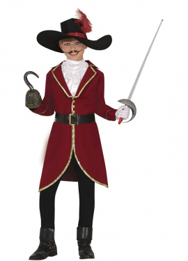 Fato de Capitão Corsário Pirata para criança