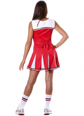 Fato de cheerleader ou cheerleader para mulher adulta
